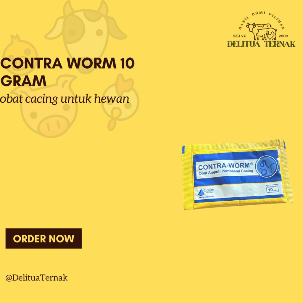 Obat Pembasmi Cacing Ternak CONTRA WORM / contraworm