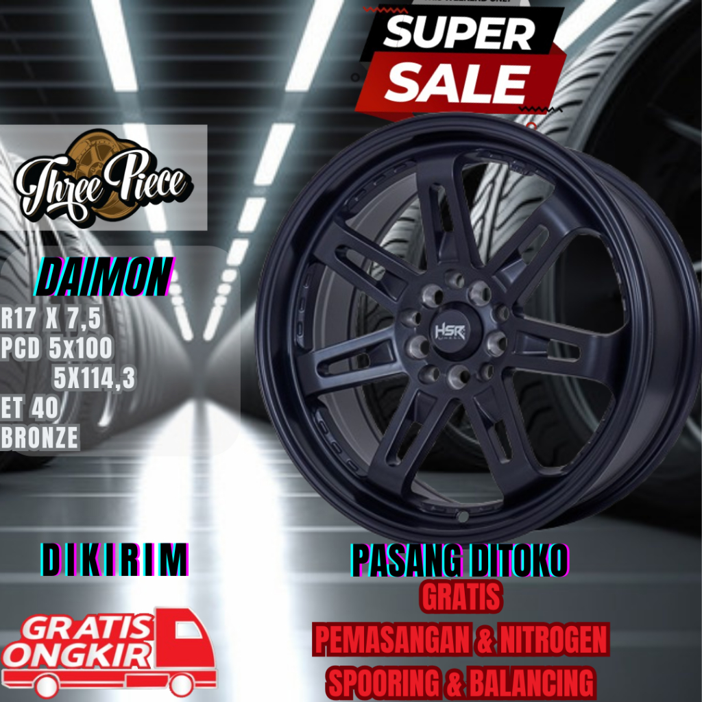 SUPER SALE Velg R17 Cocok Untuk Mobil Innova, Xpander, Rush, Terios, Destinator, Civic, Accord, CRV,