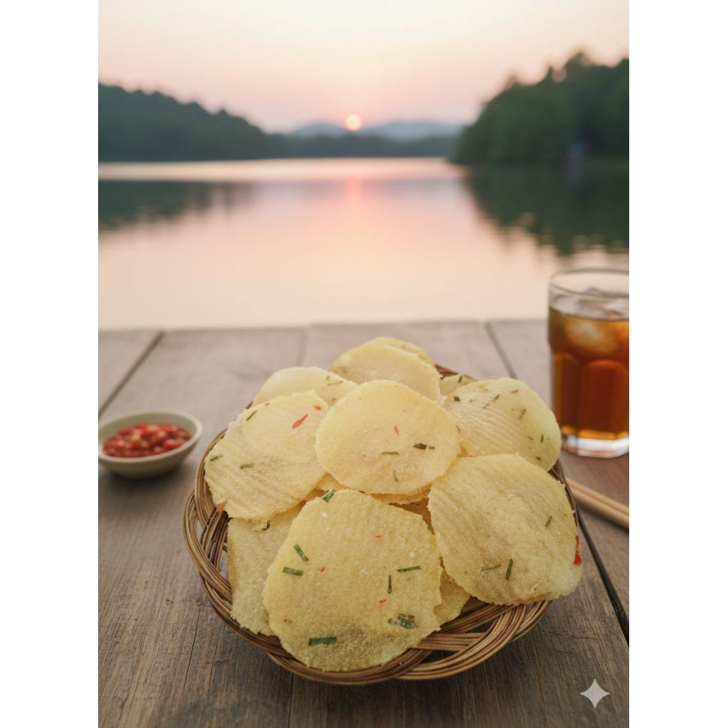 Opak Kecimpring Mentah 1kg  Renyah Gurih Cemilan Tradisional Siap Goreng