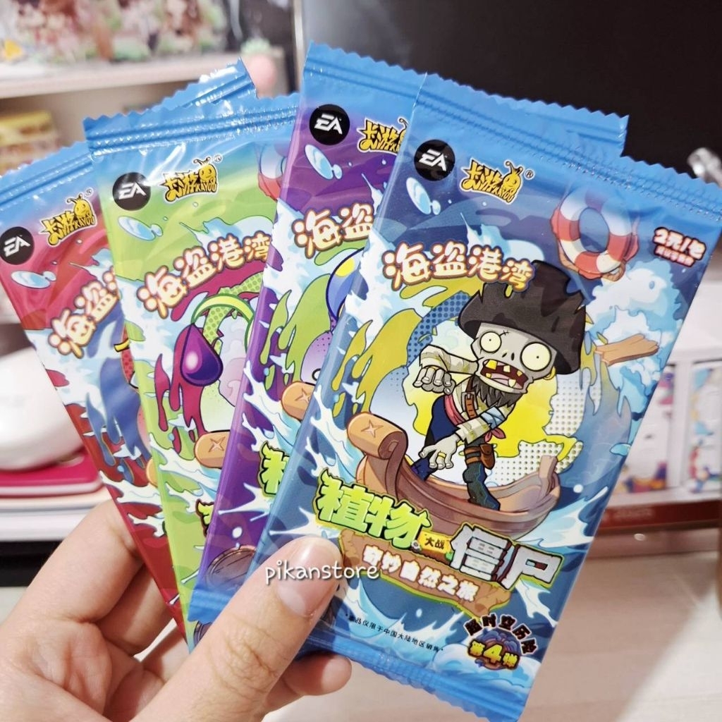 [1Bungkus] Kartu TGC Kayou Plants VS Zombie Ori/ Trading Card Game Plant Electronic Arts