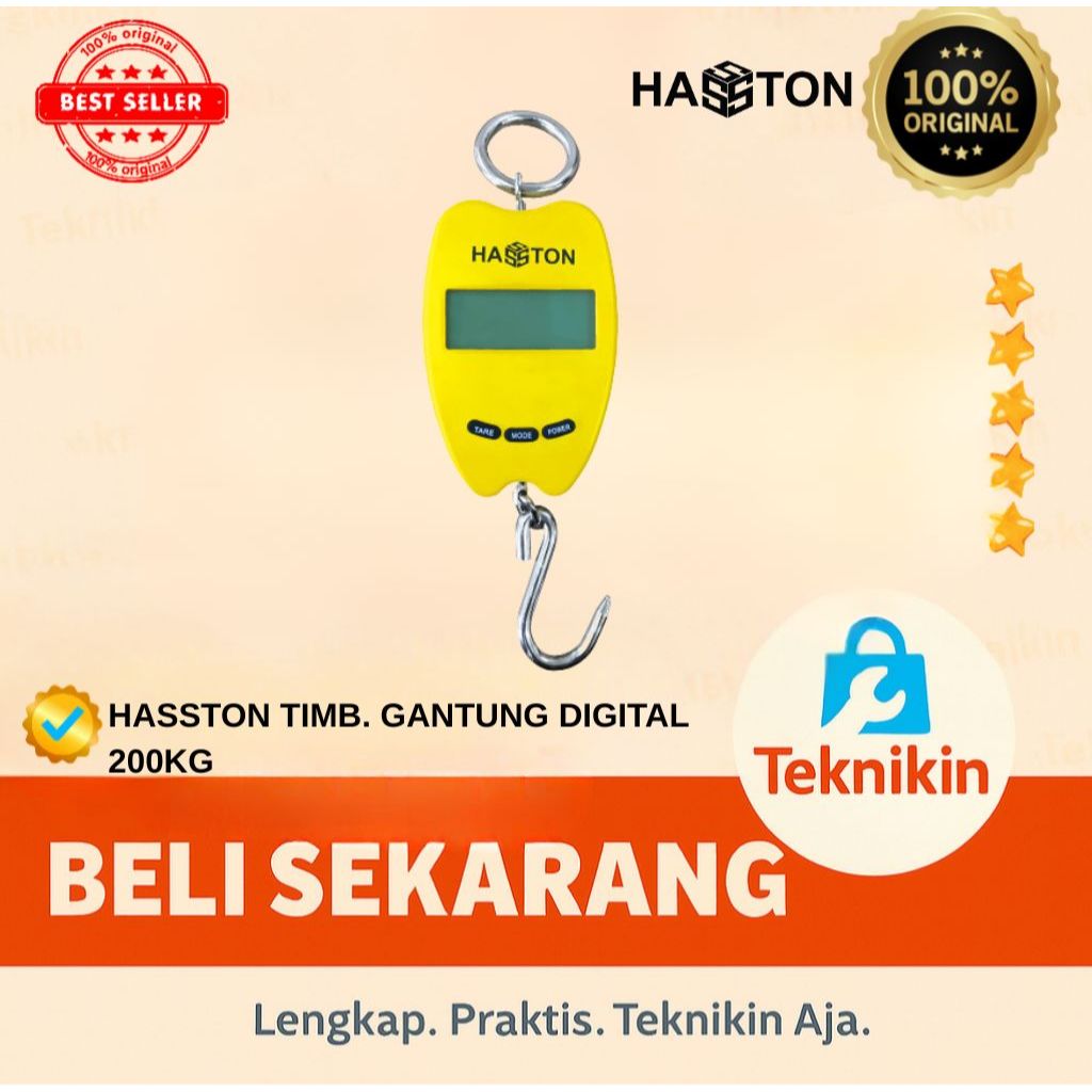 Hasston Timbangan Gantung Digital Timbangan 200Kg/ prohex