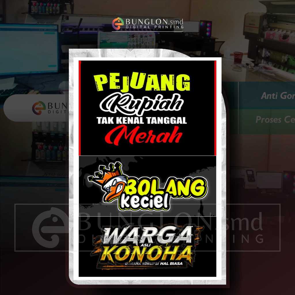 STIKER PEJUANG RUPIAH BOLANG WARGA KONOHA