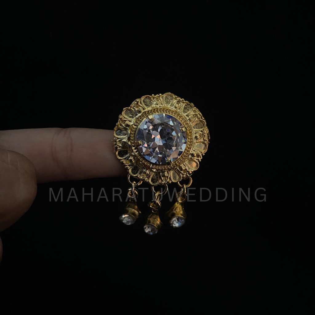 Bros Blangkon Batu Diamond / Bros blangkon murah / Bros Blangkon Batu Diamond Mewah American Diamond