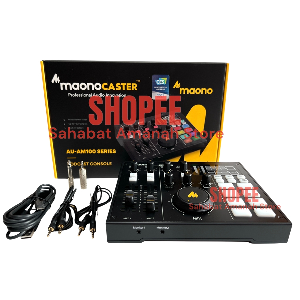 NEW ORIGINAL MAONOCASTER AU-AM100 Audio Interface Soundcard Maono AU AM100 AM 100 Free Conventer