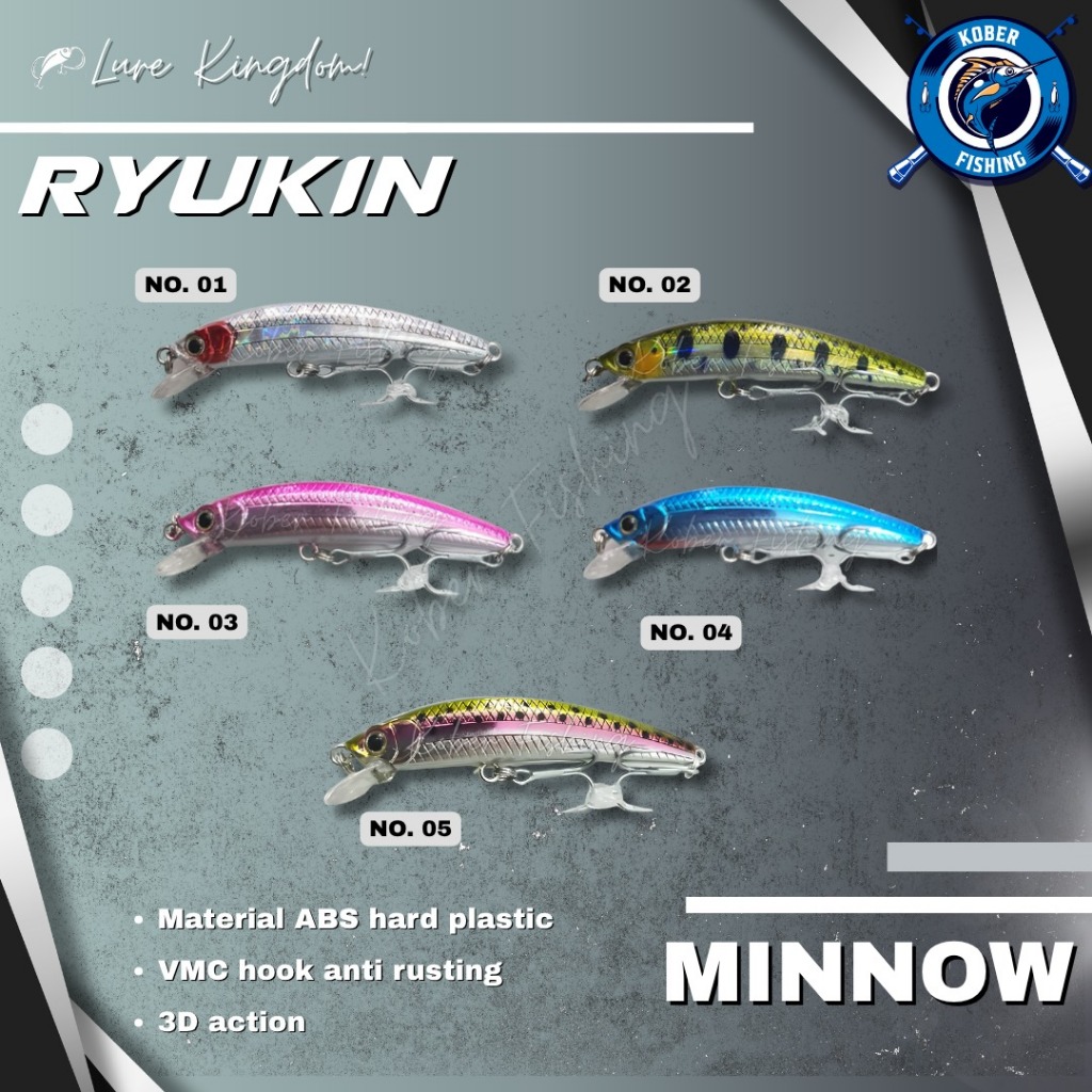 MINNOW LURE KINGDOM RYUKIN / UMPAN MINNOW SINKING