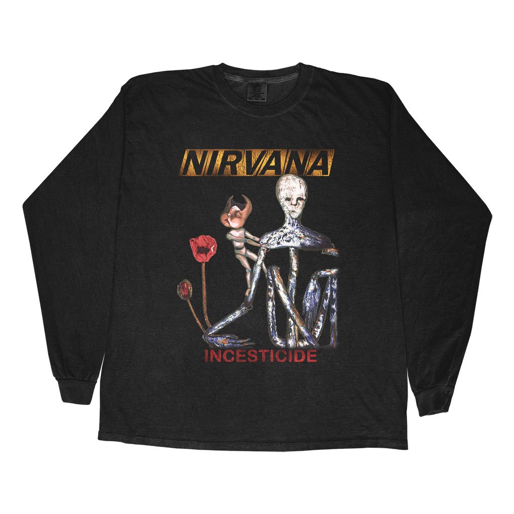 Kaos Nirvana Incesticide Longsleeve Tshirt Lengan Panjang