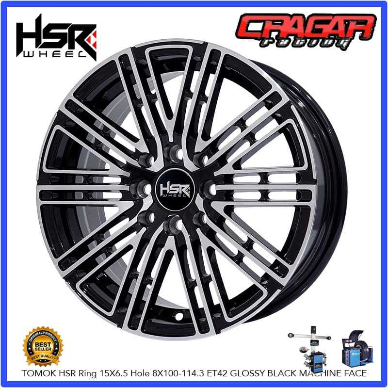 Velg Mobil Toyota Altis Sienta Wish Vw Polo Beetle R15 - Hsr Wheel Tomok