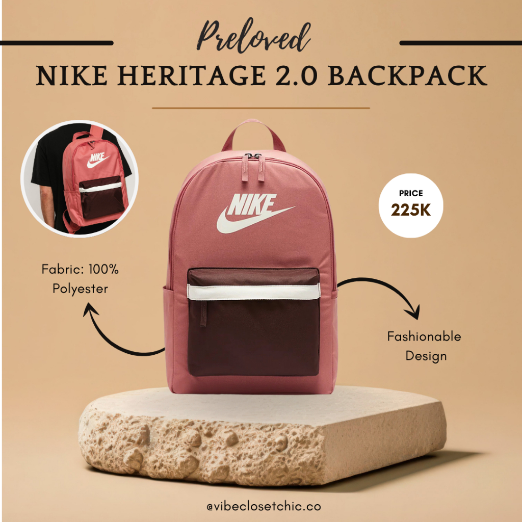 Preloved Nike Heritage 2.0 Backpack / Tas Ransel Wanita Nike Heritage