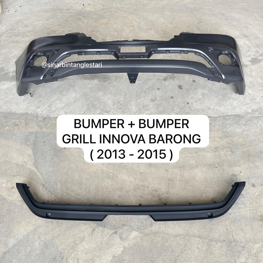 Bumper + Grill Bumper Depan Innova Barong ( 2013 - 2015 ) Super Quality