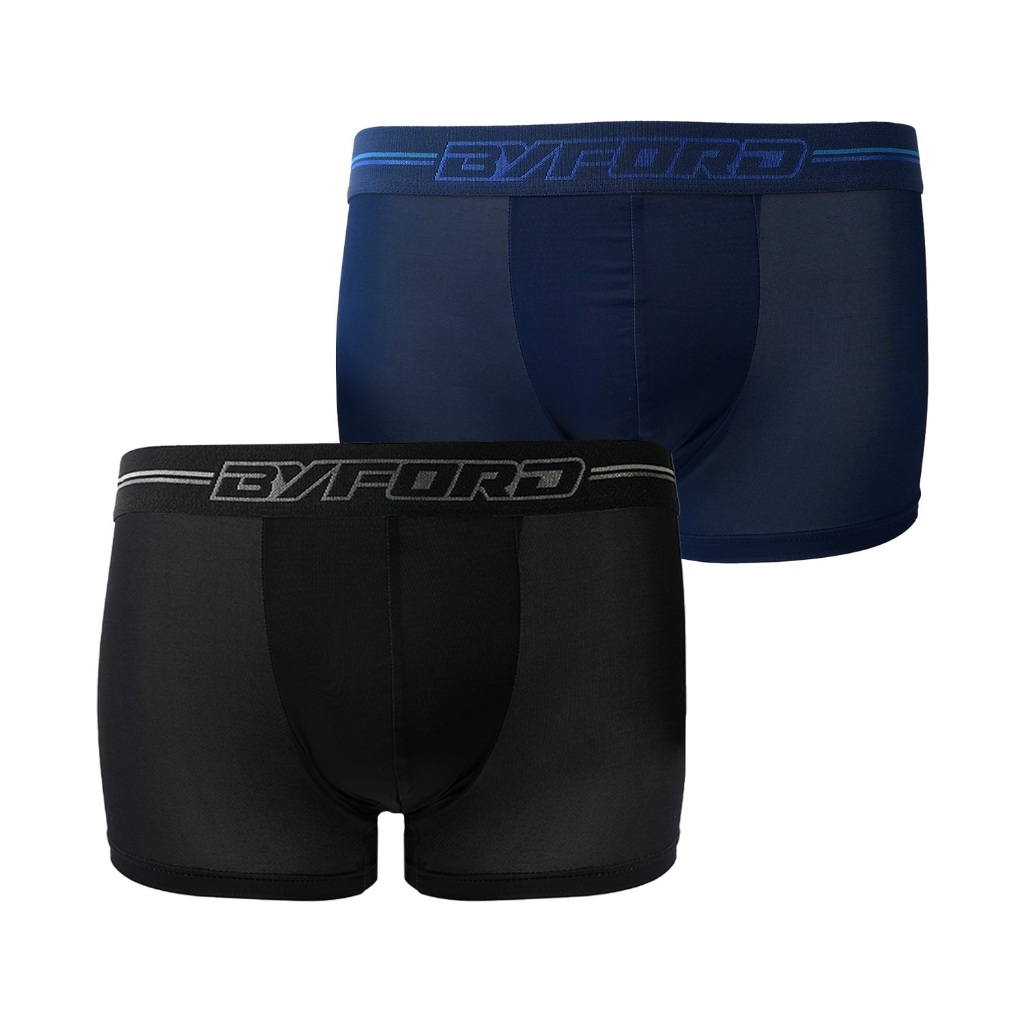 Byford Men Boxer Underwear Isi 2 pc Microfiber Mix Color - YBYB04S2FS