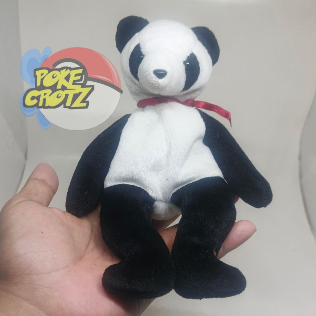 Boneka Ty Beanie Baby Fortune Panda 14cm