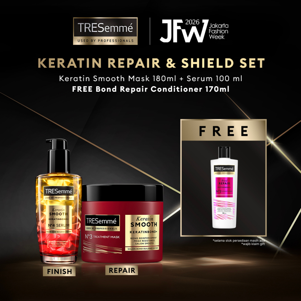 Keratin Repair & Shield Set - TRESemme Keratin Smooth Mask 180ml + Serum 100 ml