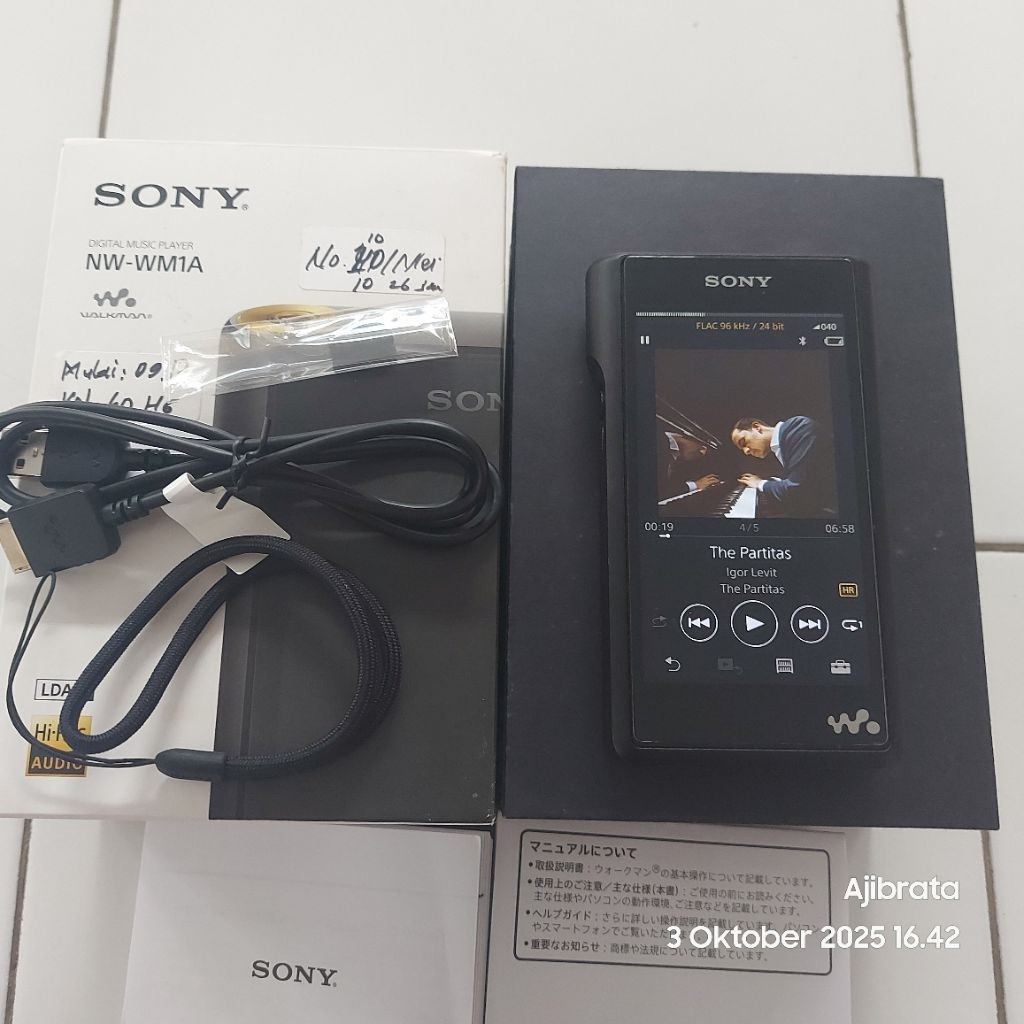 Sony NW WM1A DAP Non Android Mulus Fullset Ibasso Shanling Wm1z Astell&Kern Walkman DAP non Android 