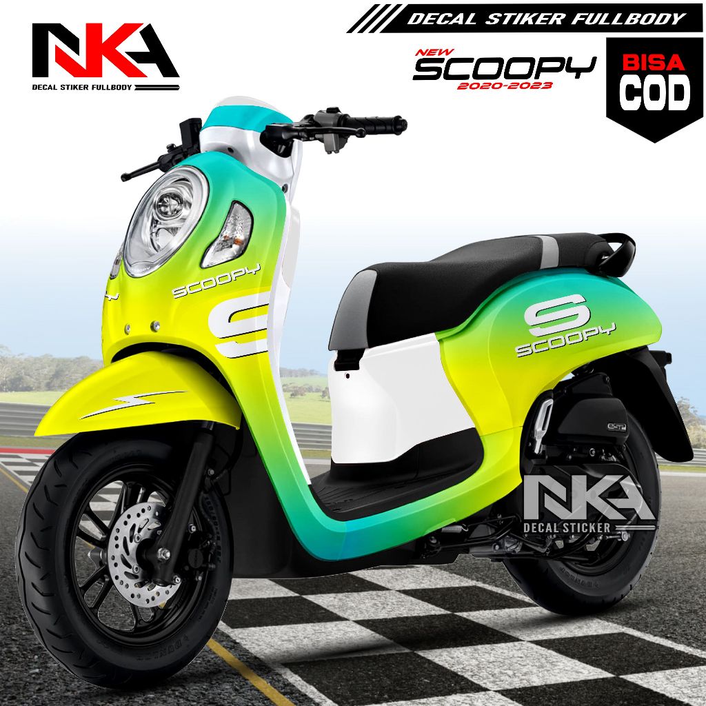 Decal Sticker Scoopy 2020-2023 decal scoopy full body Full Blok Sticker Scoopy 2020 Simpel