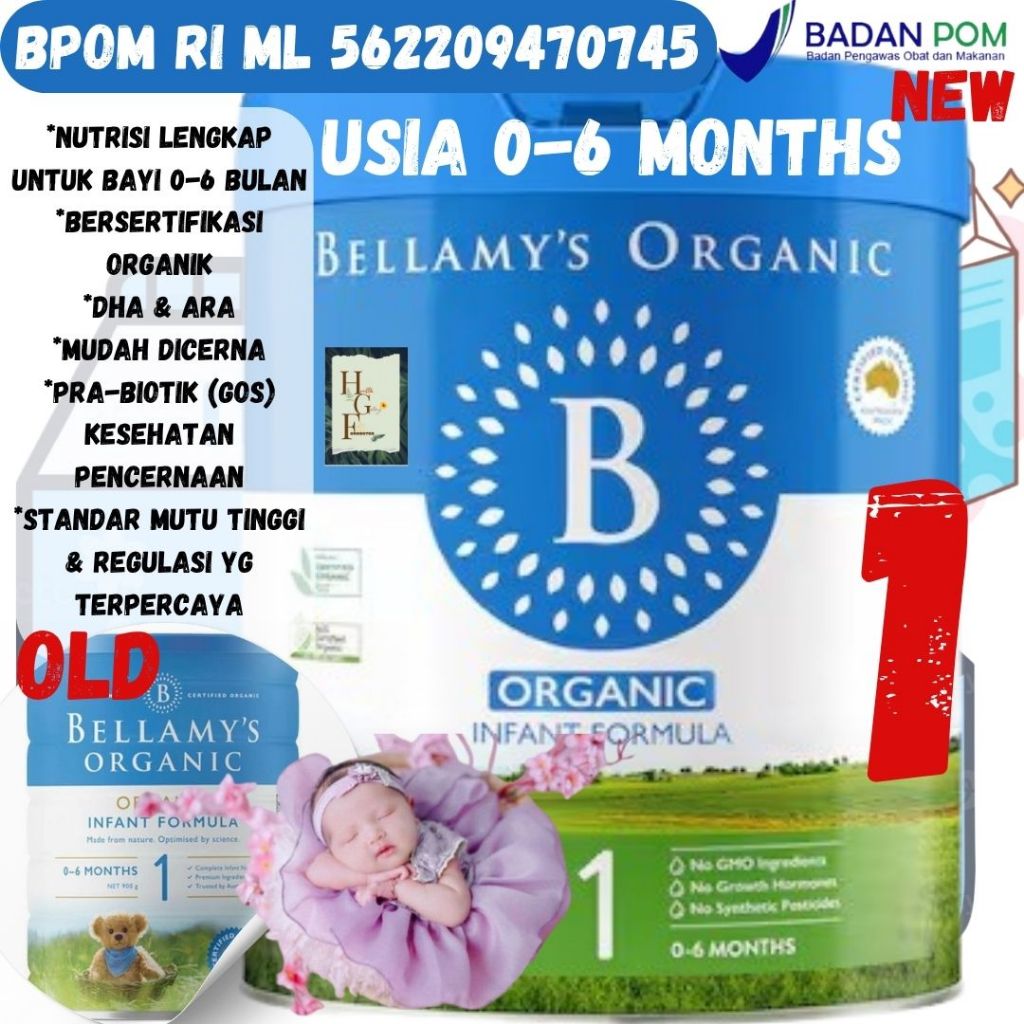 susu formula bayi anak organik bellamys organic baby milk step 1