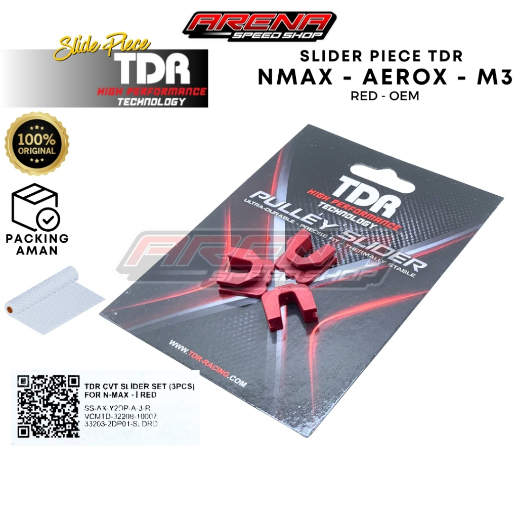 TDR Slide Piece NMax - Karet Slider Piece Mio M3 Mio Gear Aerox Original TDR Racing Thailand
