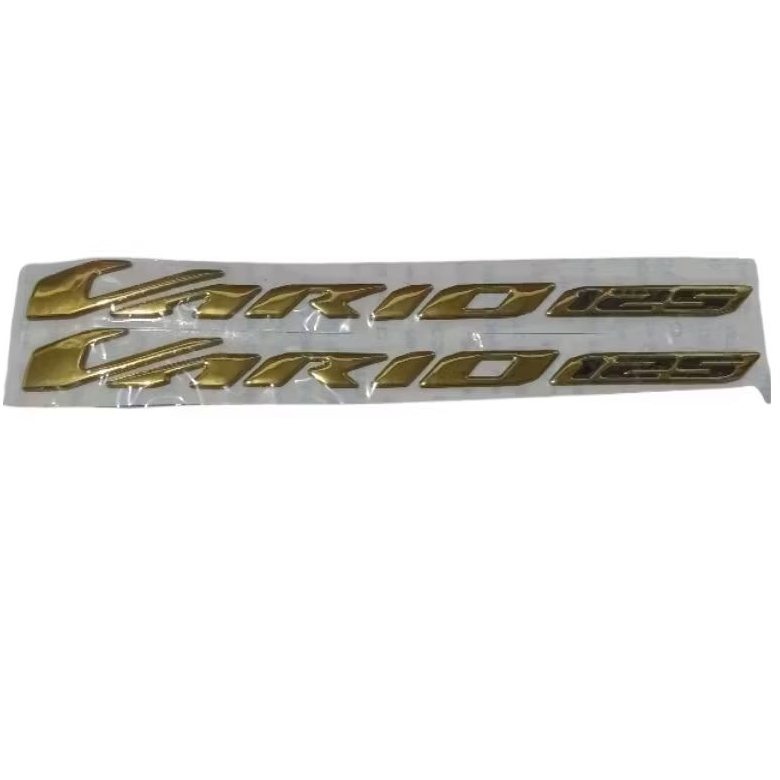 EMBLEM RESIN VARIO NEW 125 GOLD SEPASANG