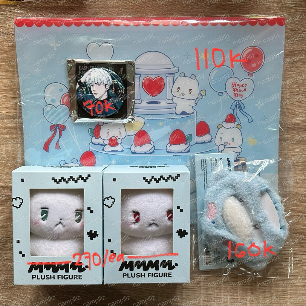 PLAVE MMMM PLUSH FIGURE ACCESSORY BINDER PIN BUTTON