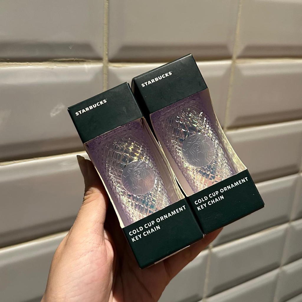 NEW Starbucks Keychain Ornament Bling Bling Holiday Edition Original Starbucks