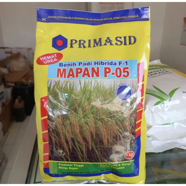 Benih padi mapan p 05 asli 1kg cod mapan p 05 hibrida kemasan pabrik exp 0626