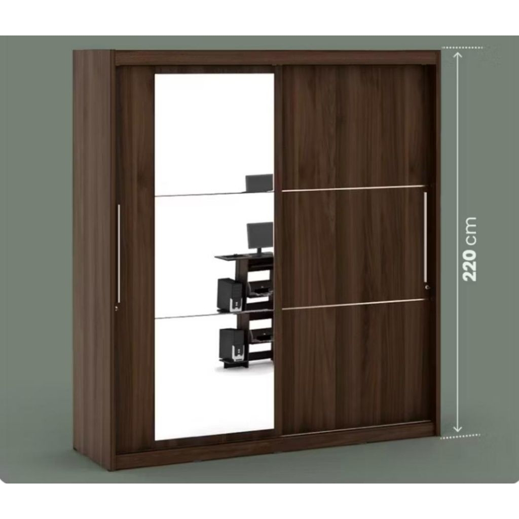 Pro design WARKING WDSL 200 GL lemari baju sliding geser kaca