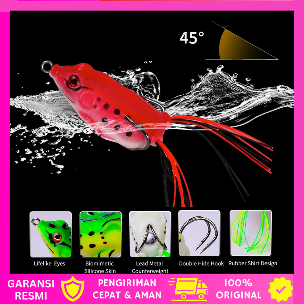 Umpan Pancing Katak Kecil Frog Lure Soft Tube Bait 12g Umpan Pancing Kodok Casting UMPAN KODOK-COD