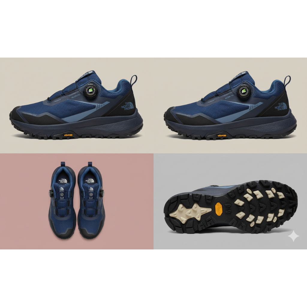 Sepatu Trail Running / Hiking | Navy BOA® Fit System | Vibram