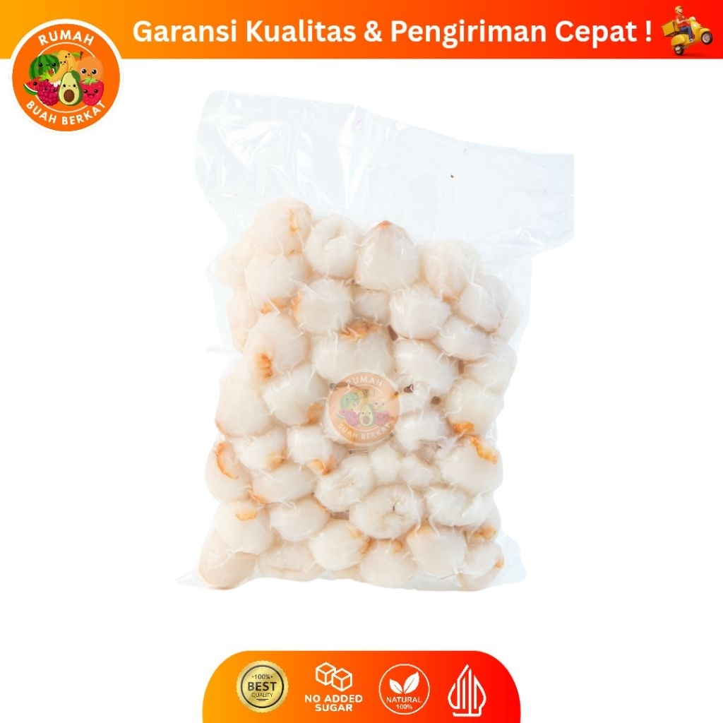 Buah Leci Import Frozen / Buah Leci Frozen Premium / Leci Frozen Kemasan 1 Kg