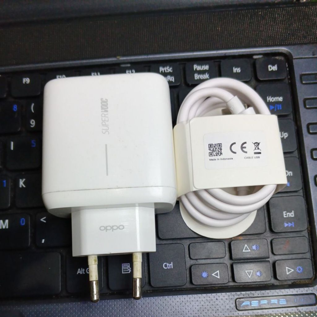 batok charger Oppo 65 Watt supervooc original copotan