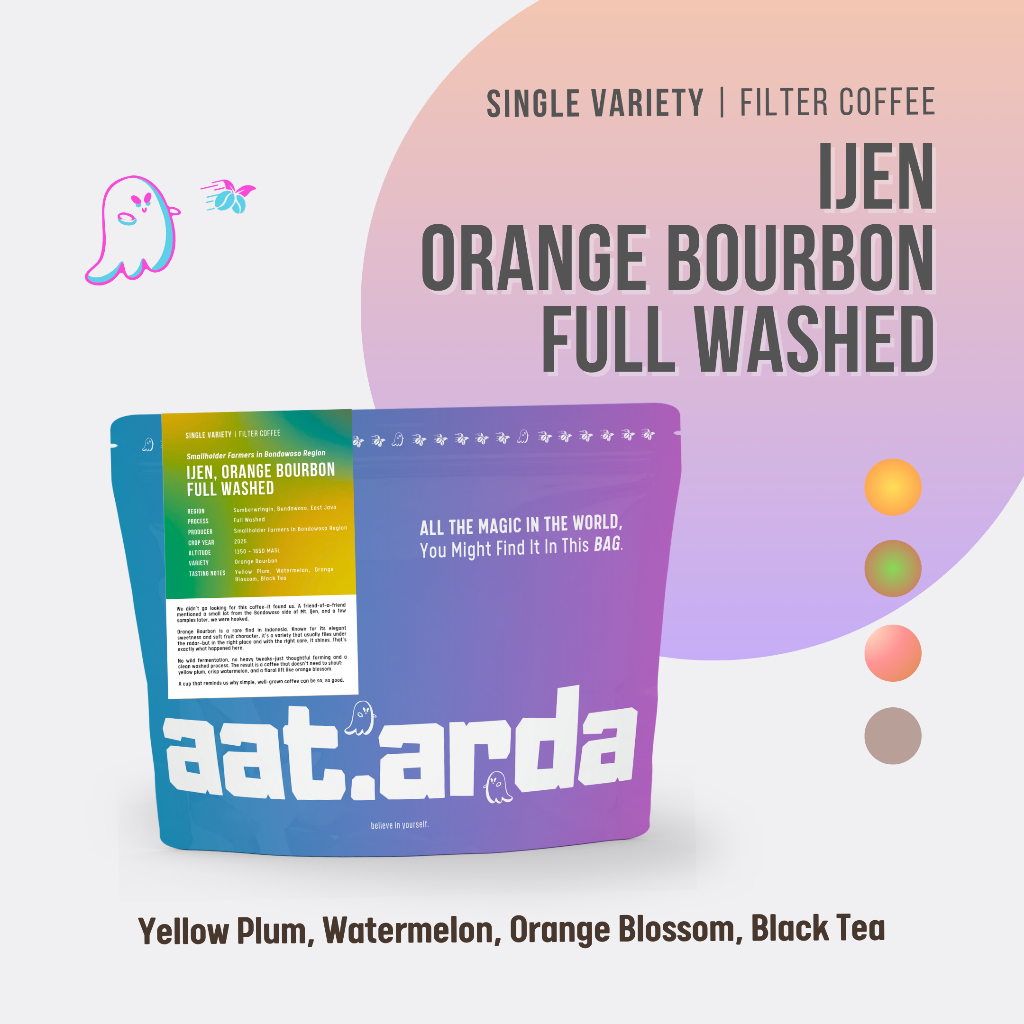 KOPI ARABIKA IJEN ORANGE BOURBON - SINGLE ORIGIN VARIETY FILTER ROAST - SPECIALTY COFFEE | FULL WASH