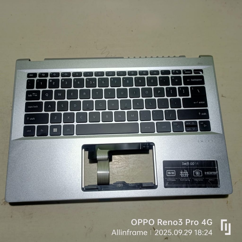 Frame + Keyboard laptop Acer Swift Go (SFG14-71) ORIGINAL CABUTAN