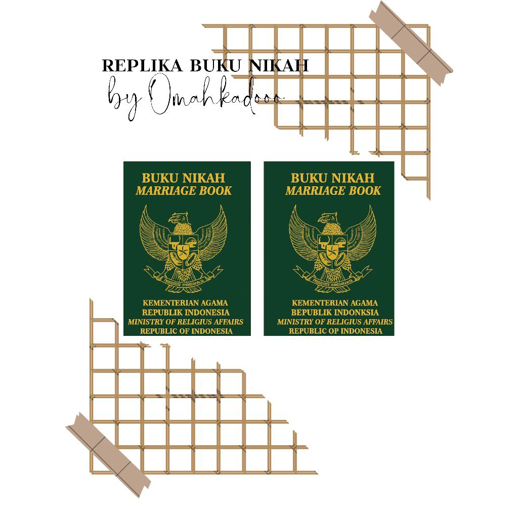 Replika Buku Nikah Akrilik