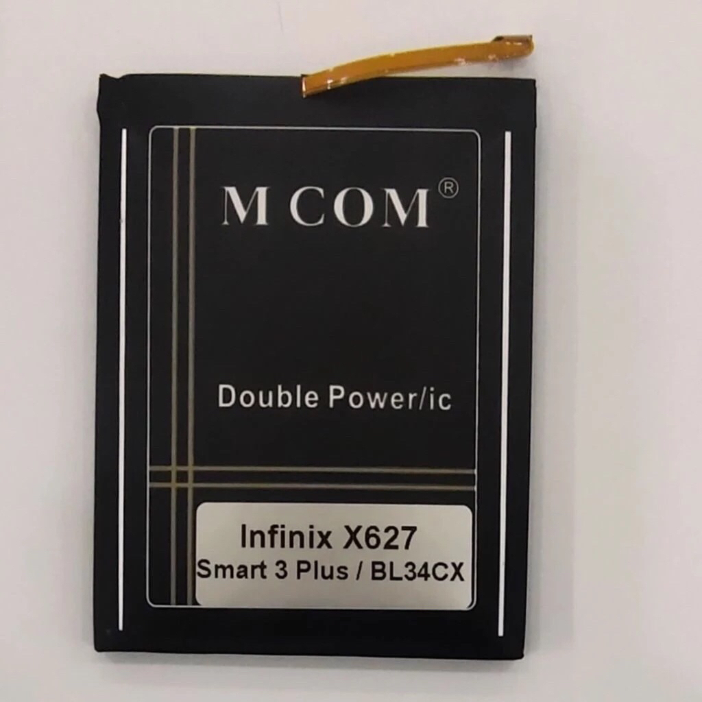 BATERAI INFINIX SMART 3 PLUS / X627 / BATRE INFINIX BL34CX / BL-34CX / BL 34CX MCOM DOUBLE POWER REA