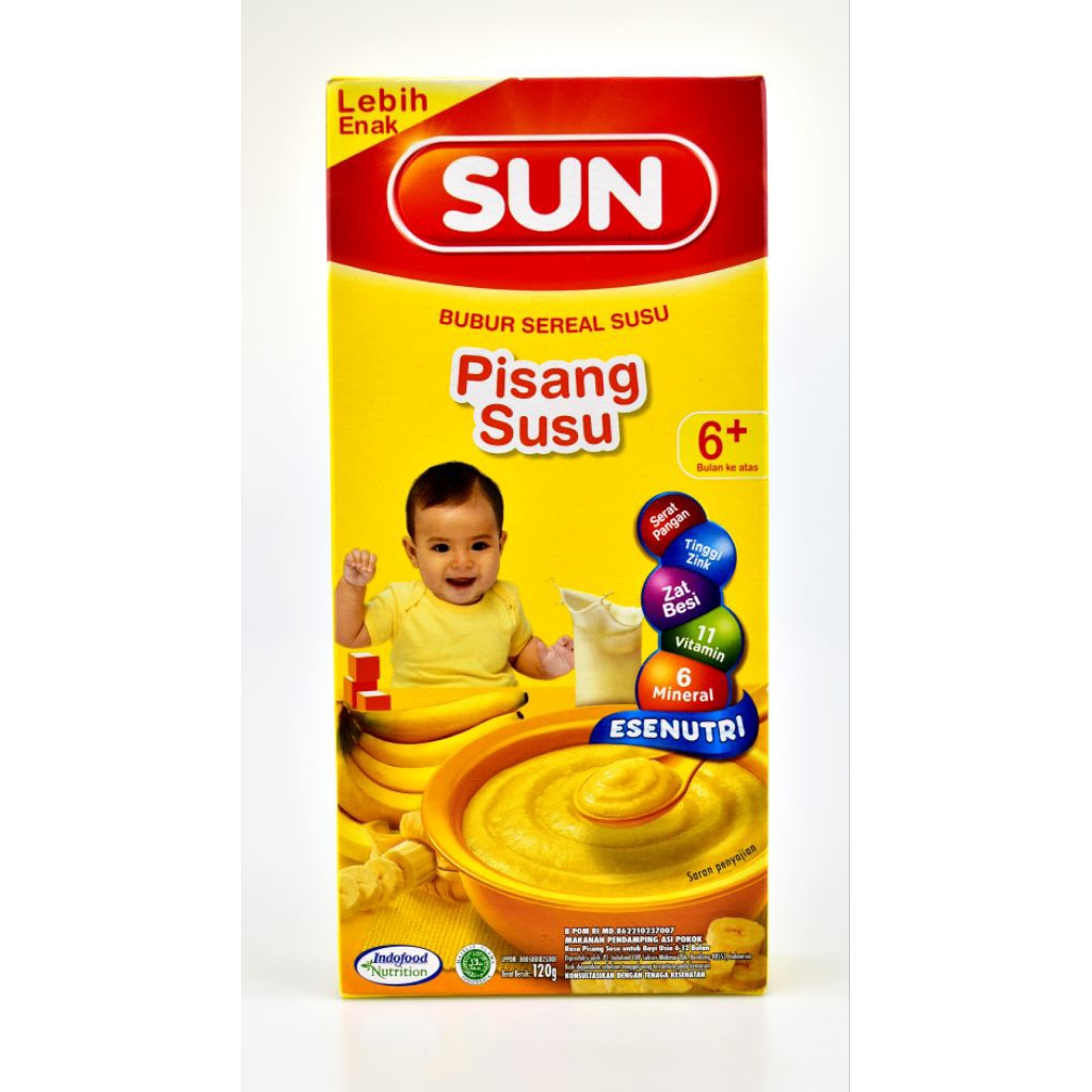 Sun 6+ Bulan Bubur Bayi Pisang Box 120 gram