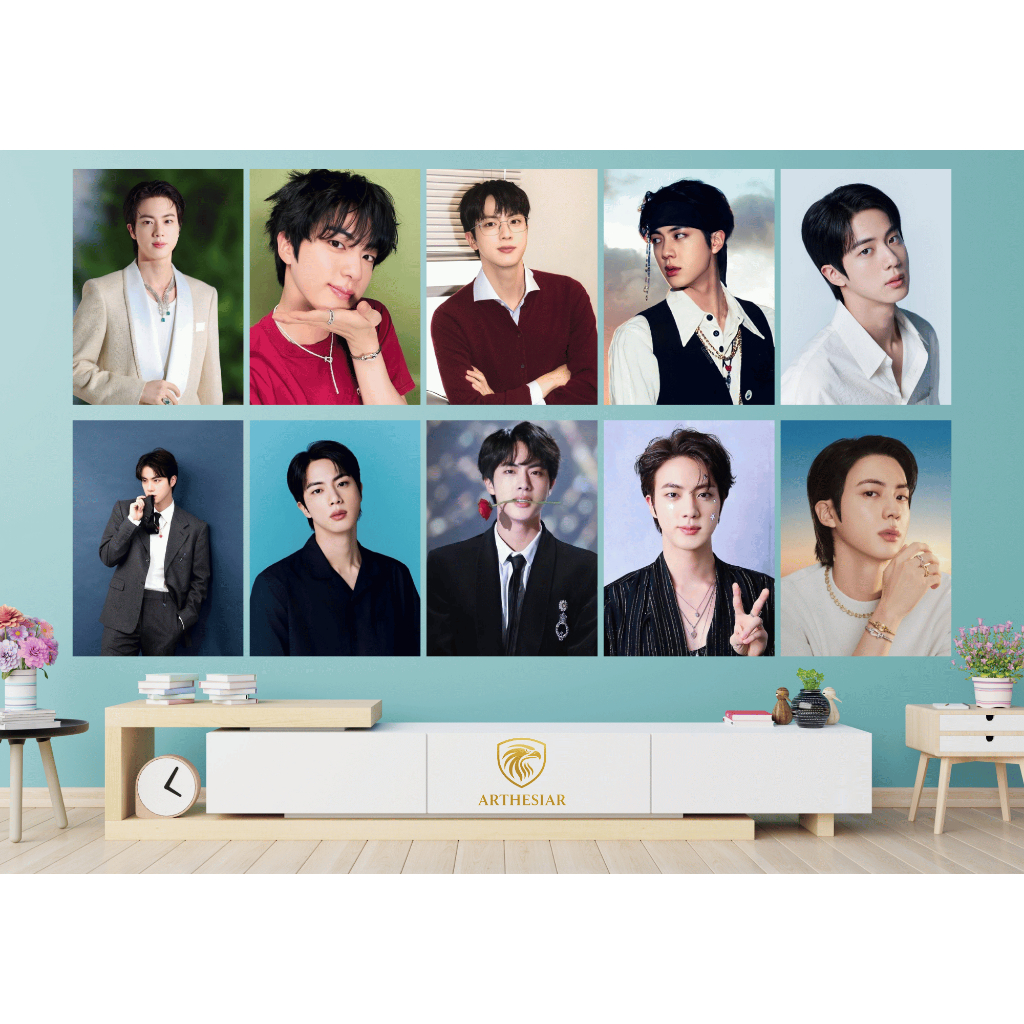 POSTER KAYU JIN BTS |HIASAN DINDING BTS|HIASAN DINDING AESTHETIC|K-POP|WALL DECOR|DEKORASI|POSTER|BT