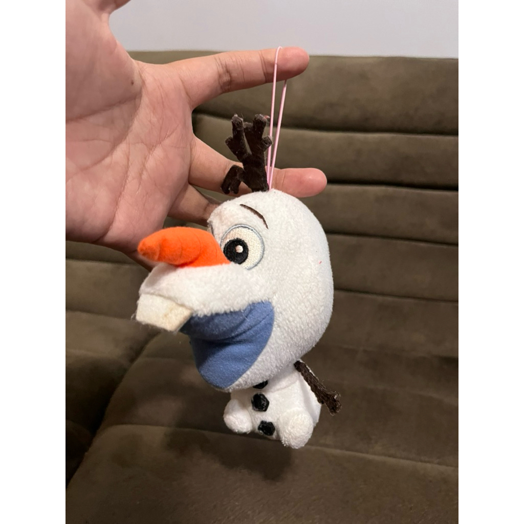 Gantungan kunci/tas boneka salju Olaf Frozen Sega original