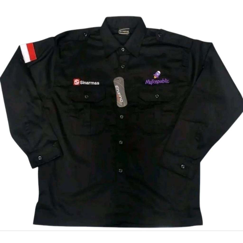 Kemeja My Republic Baju My Republic Seragam My Republic Lengan Panjang