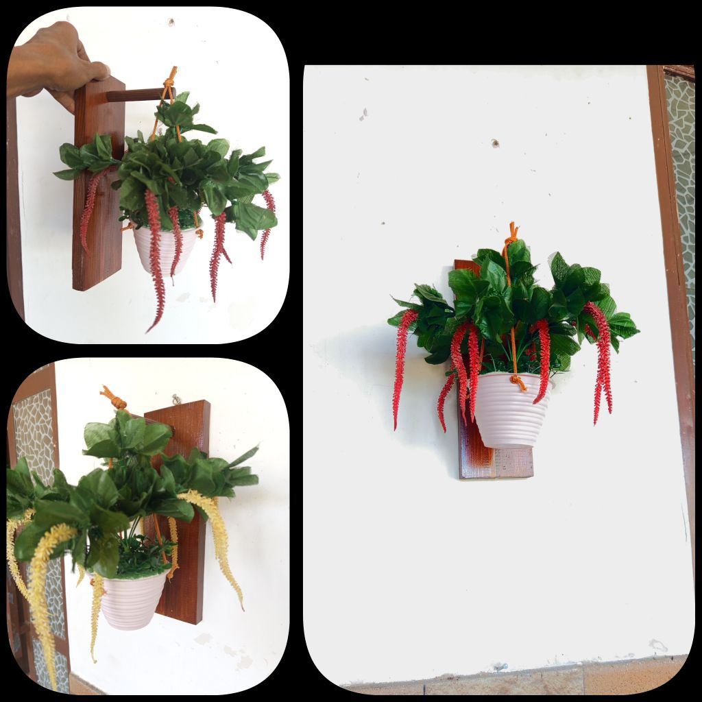 Tanaman ekor kucing bunga hias artificial imitasi palsu plastik