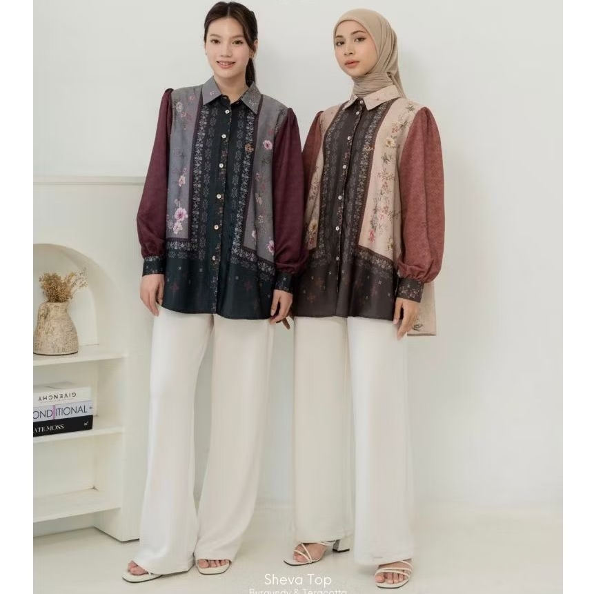 DYN - Sheva Top DYN CLOTHINGLINE Atasan Wanita Silk Premium DYN BASIC DYN SIGNATURE