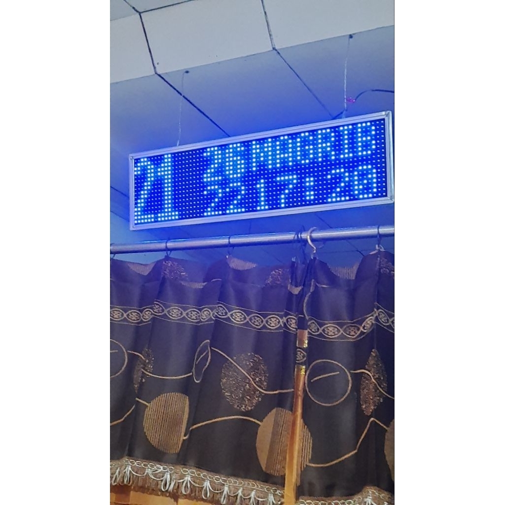 Jam digital masjid mushola waktu sholat otomatis beserta kalender Hijriyah Masehi termurah di shopee