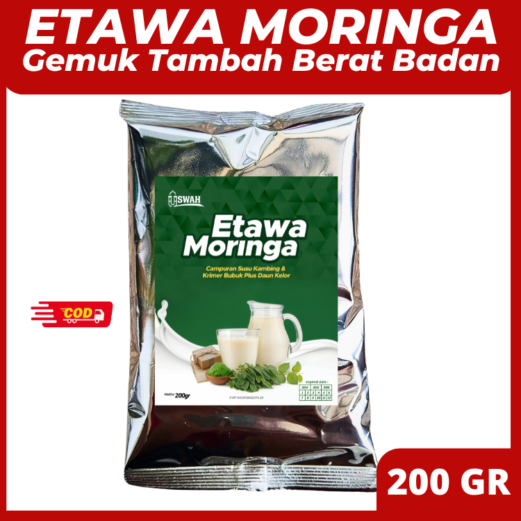 ETAWA MORINGA - Susu Penggemuk Badan Anak Kecil Usia 2–6 Tahun 200 Gram – Berat Naik Alami