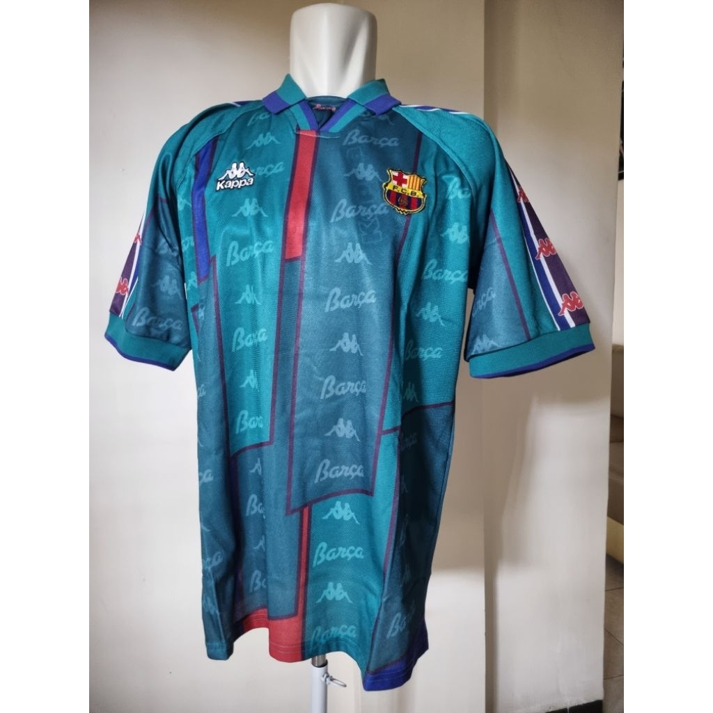 Jersey Retro Barca Away 1997-1998, grade Ori. size XL