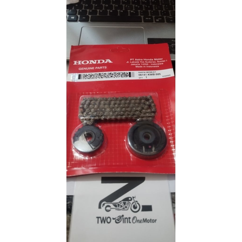 AHM Rantai Mesin Rantai Klep KWB, Untuk Motor Honda: - BLADE - REVO ABSOLUTE - REVO FIT - REVO FI Or