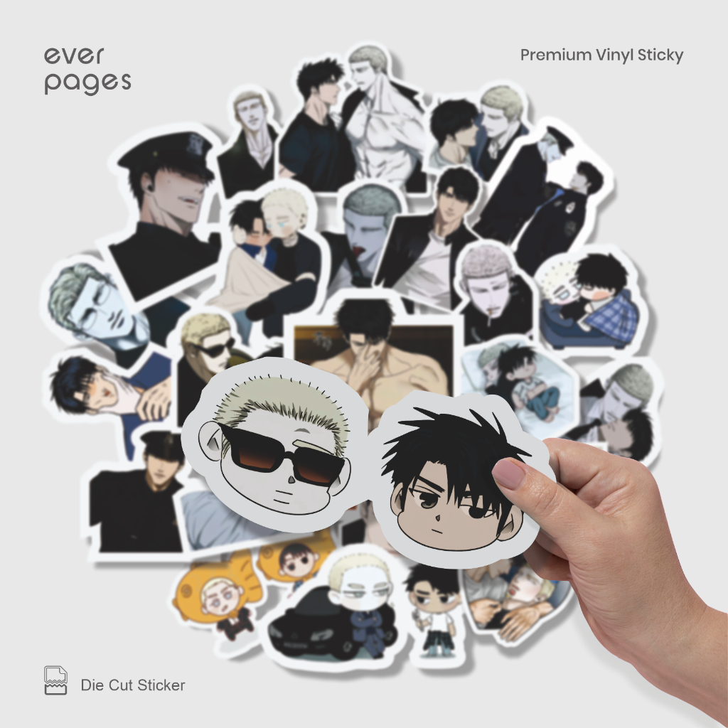 (25 pcs) Sticker Manhwa Shutline - Waterproof for HP, Tumblr, Buku, Laptop