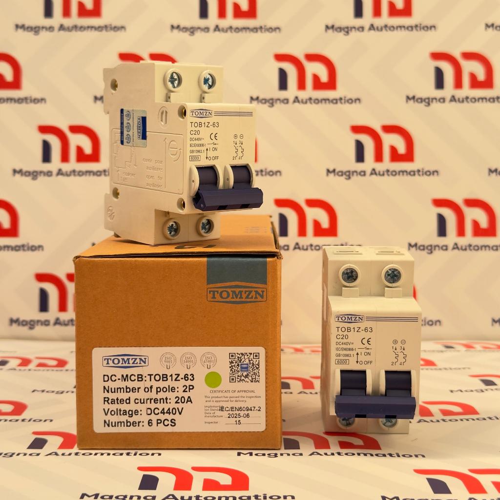 TOMZN 2P DC 440V MCB 20A 40A 16A CIRCUIT BREAKER - TOMZN TOMZN 2P DC 440V MCB 20A, TOMZN 2P DC 440V 