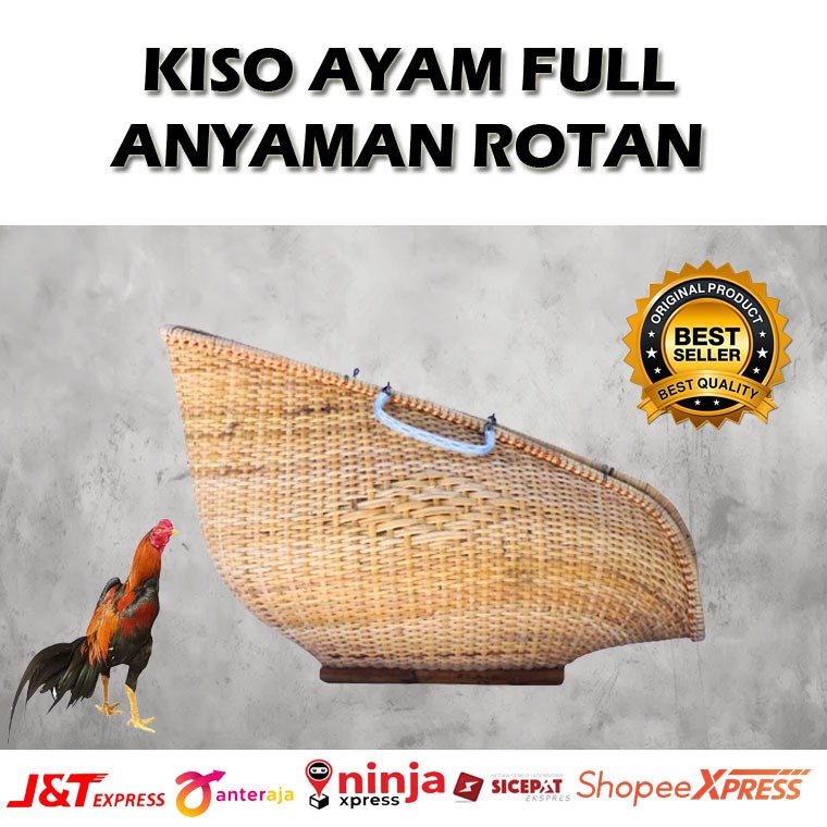 HBS Kiso Rotan Ayam Ringan Awet Bentuk Menarik || Kiso Full Rotan Ayam Aduan Terjangkau