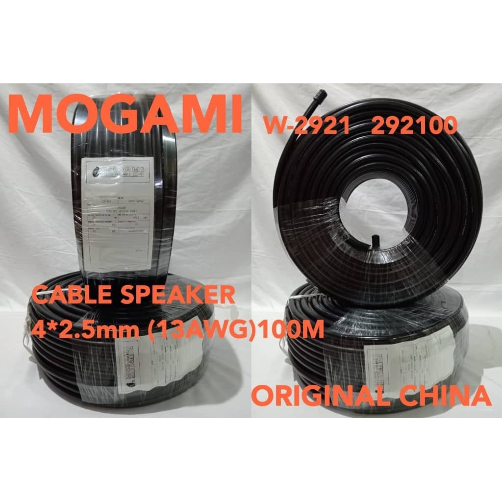 KABEL SPEAKER  4X2.5 MOGAMI W-2921 100 METER MOGAMI 292100