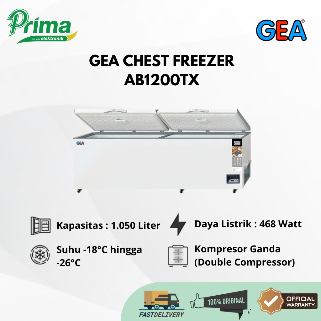 GEA AB1200TX 1050 Liter FREEZER BOX GARANSI