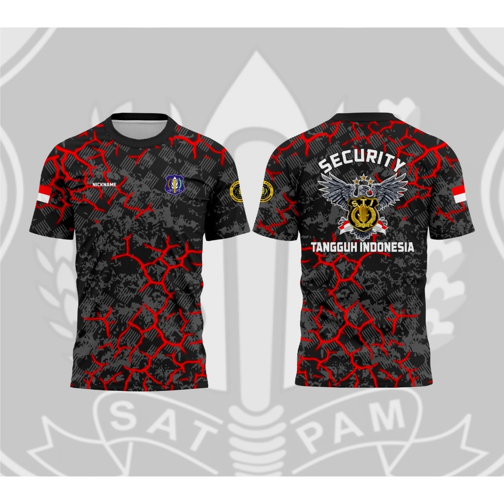 JERSEY SATPAM TERBARU 2025 /JERSEY KAOS SECURITY HITAM /SERAGAM SATPAM HITAM / KAOS SECURITY PENDEK/