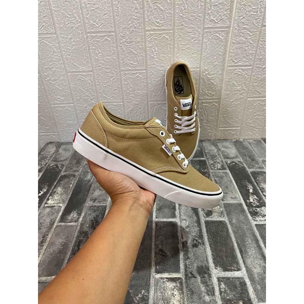 Vans Sepatu Skate Atwood Canvas Gothic Olive White Sample No Box Size 42 Bahan Canvas Gaya Unik
